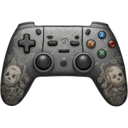 Gaming controller with tattooed sticker