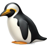 Pinguin mit Vollbart sticker