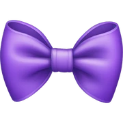 Purple bow sticker