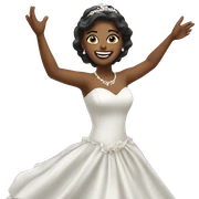 A bride dancing sticker