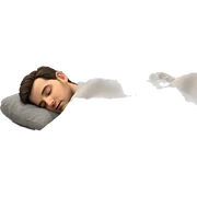 peaceful sleep of a boy sticker
