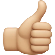 Thumbs up  sticker
