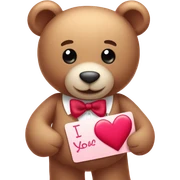 Valentine Teddy Bear sticker