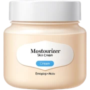 body moisturizer cream pot with label sticker