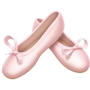 Pale pink ballet shoes sticker