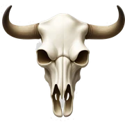 Cow skull  sticker
