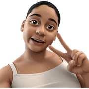 smiling boy with black hair sticker