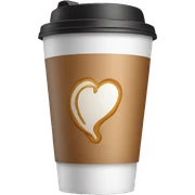 Takeaway coffee sticker
