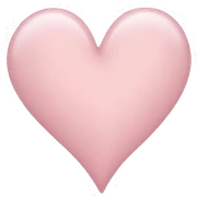 Light pink heart sticker
