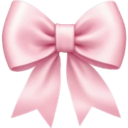 light pink ribbon bow sticker