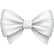 White bow sticker