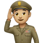 Salute sticker
