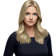 blonde girl with blue eyes sticker