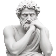 athens thinker sticker