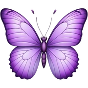 Lilac butterfly sticker