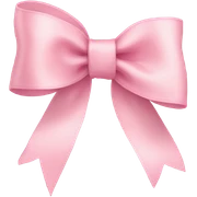 light pink ribbon bow sticker
