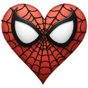 spiderman heart sticker