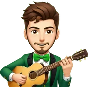 Leprechaun Guitarist sticker
