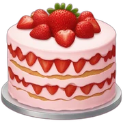 Strawberry cake  sticker