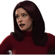 girl in red sweater sticker