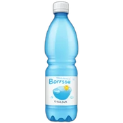 A bottle of water with name BorsecPrimaru sticker