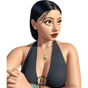 swimsuit beauty in sunlight sticker