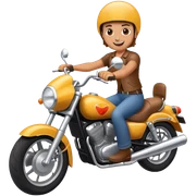 happy motorcycle ride sticker