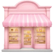 Pastel pink store sticker