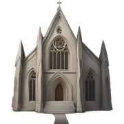 Gothic church sticker