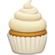 beige cupcake sticker