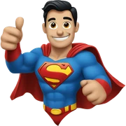superman thumbs up sticker