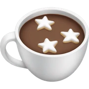 A winter cup of hot chocolate. sticker