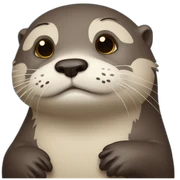 sad otters sticker