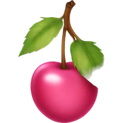 Pink cherry sticker