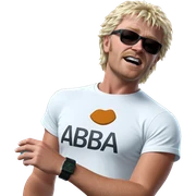 cool guy in white shirt sticker