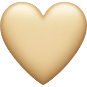 Beige Heart  sticker