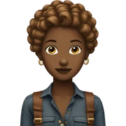 Stylish it Girl with Brown Haie  sticker