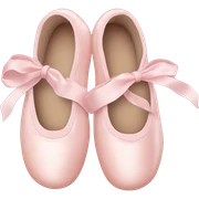 Pale pink ballet shoes sticker