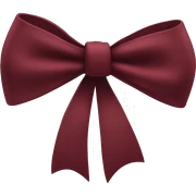 Dark Red One bow sticker