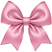 A baby pink colour bow sticker