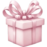 Light pink Christmas gifts under a white Christmas tree  sticker