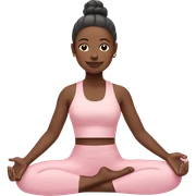 Pastel pink yoga sticker