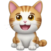 Cat plush sticker