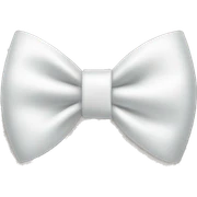 White bow sticker