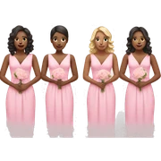 bridesmaids all in pink sticker