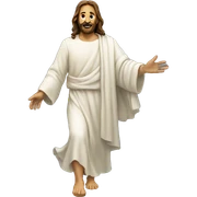 Jesus walking on water  sticker