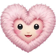 light pink heart sticker