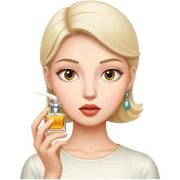 Person eating perfume  sticker