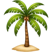 coconut tree sticker