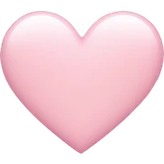 light pink heart emoji sticker